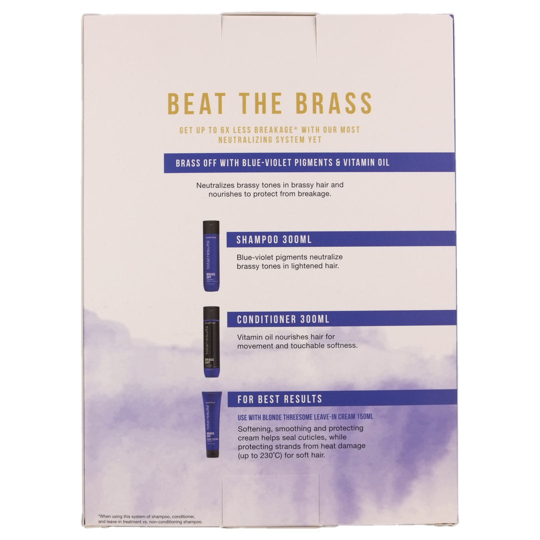 Matrix Total Results Brass Off Trio Haircare Pack