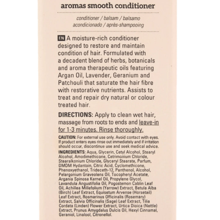 Nak Aromas Smooth Shampoo and Conditioner and Straightening Creme Trio