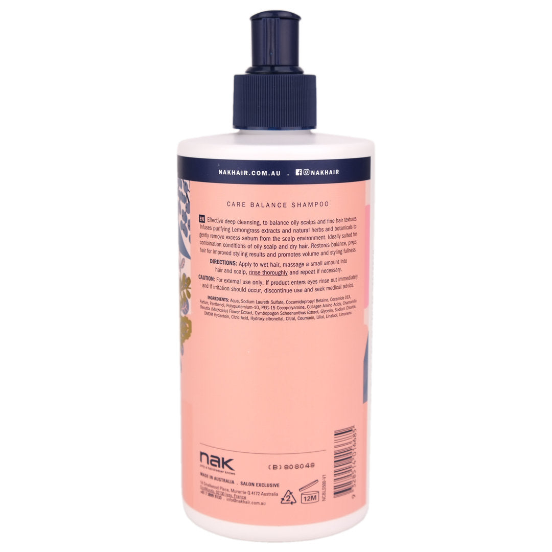 Nak Care Balance Shampoo and Conditioner 500ml Duo
