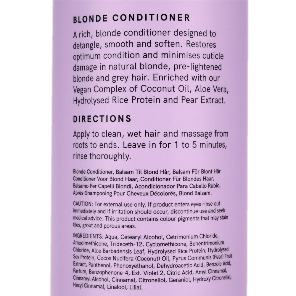 Nak Hair Blonde Plus Shampoo Conditioner and Anit-Yellow Treatment Trio