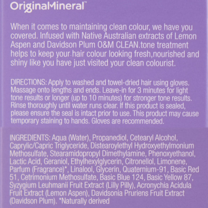 O&M Clean Tone Platinum Colour Treatment 200ml