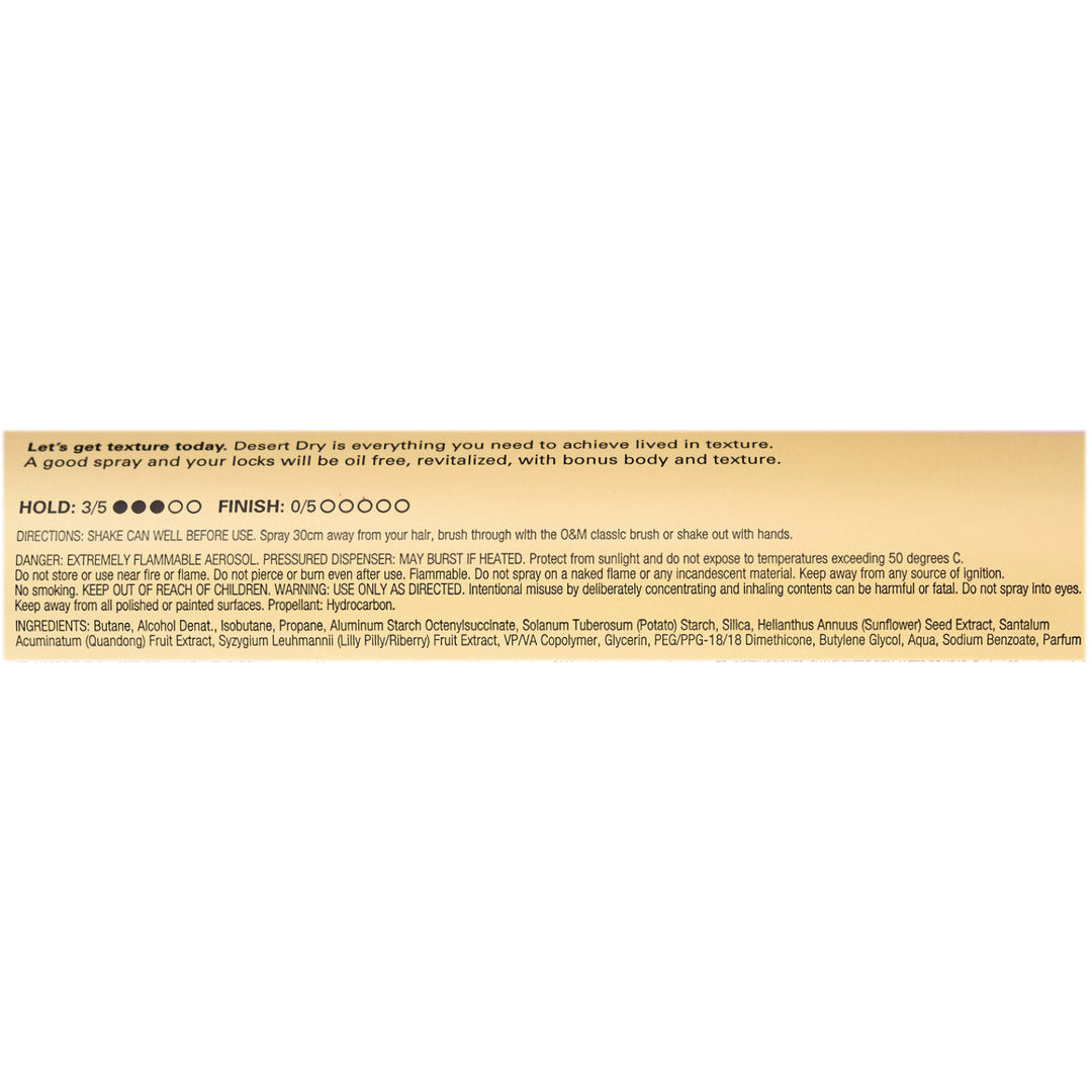 O&M Original Mineral Desert Dry Volumising Dry Texture Spray 300ml