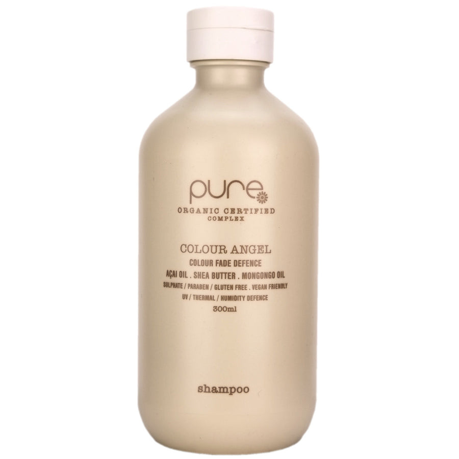 Pure Colour Angle Shampoo helps gently cleans and provide anti-fade support to colour treated hair.