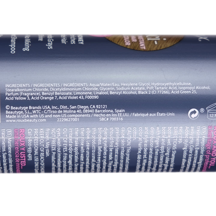 Roux Fanci-Full Number 16 Hidden Honey Hair Colour Rinse Ingredients