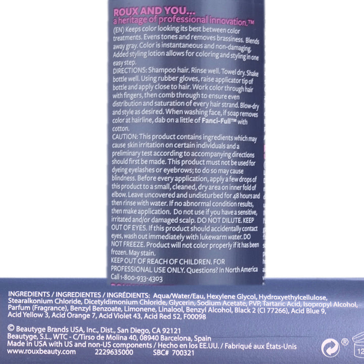 Roux Fanci-Full Instant Hair Colour Rinse 21 Plush Brown 450ml