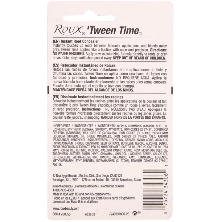 Roux Tween Time MEDIUM BROWN Hair Colour Touch-up Stick