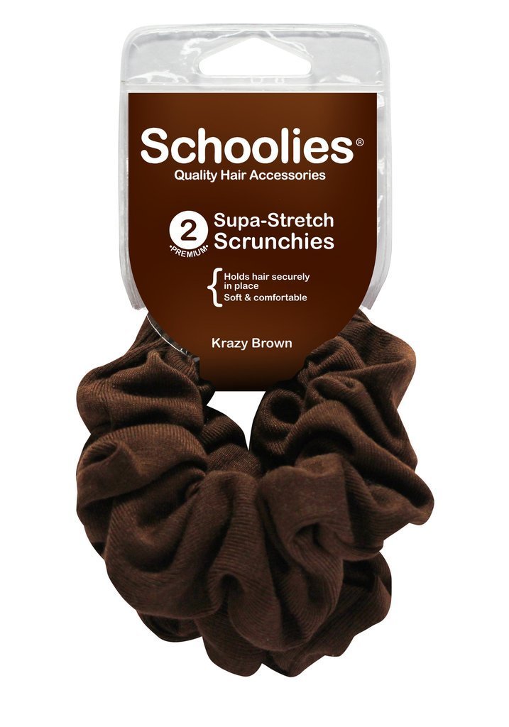 Schoolies Supa-Stretch Scrunchies 2pc Various Colours