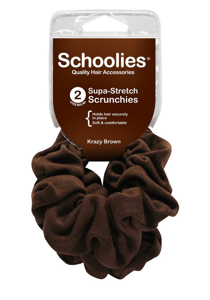 Schoolies Supa-Stretch Scrunchies 2pc Various Colours