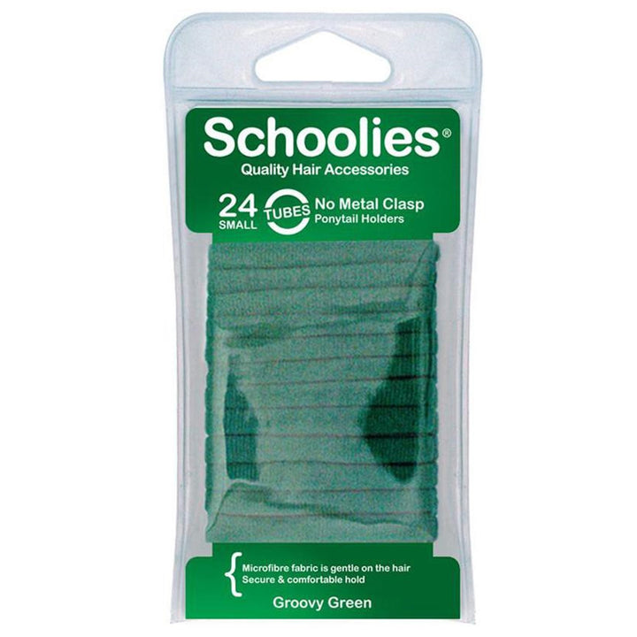 Schoolies Tubes Ponytail Holders 24pc in Various Colours