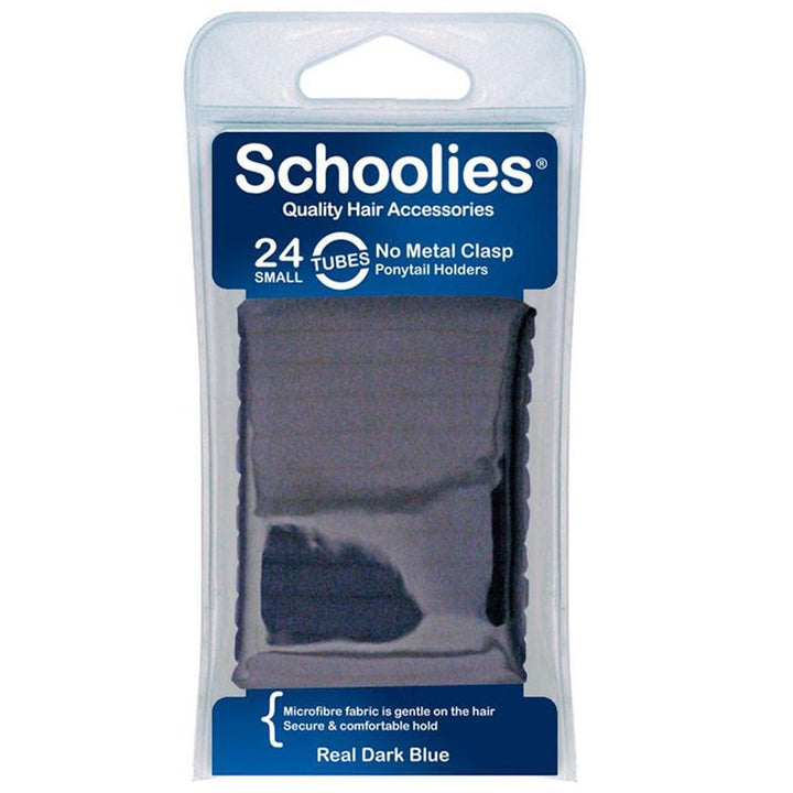 Schoolies Tubes Ponytail Holders 24pc in Various Colours