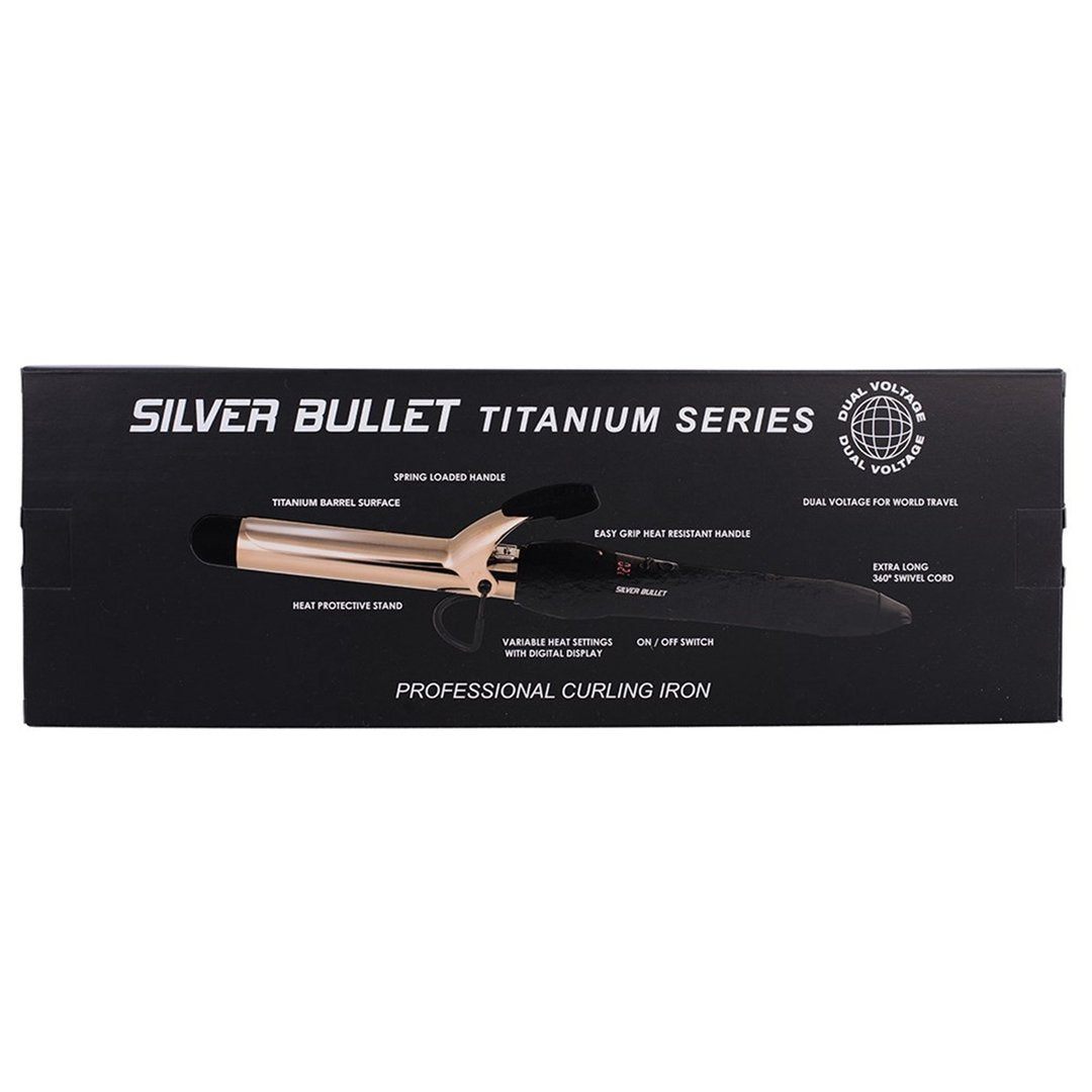 Silver Bullet Fastlane Titanium Rose Gold 25mm Curling Iron