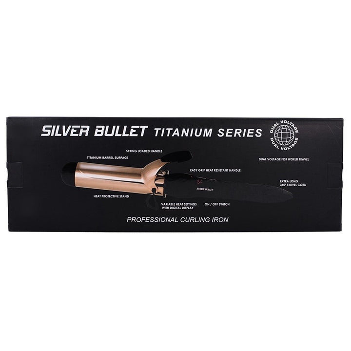 Silver Bullet Fastlane Titanium Rose Gold 38mm Curling Iron