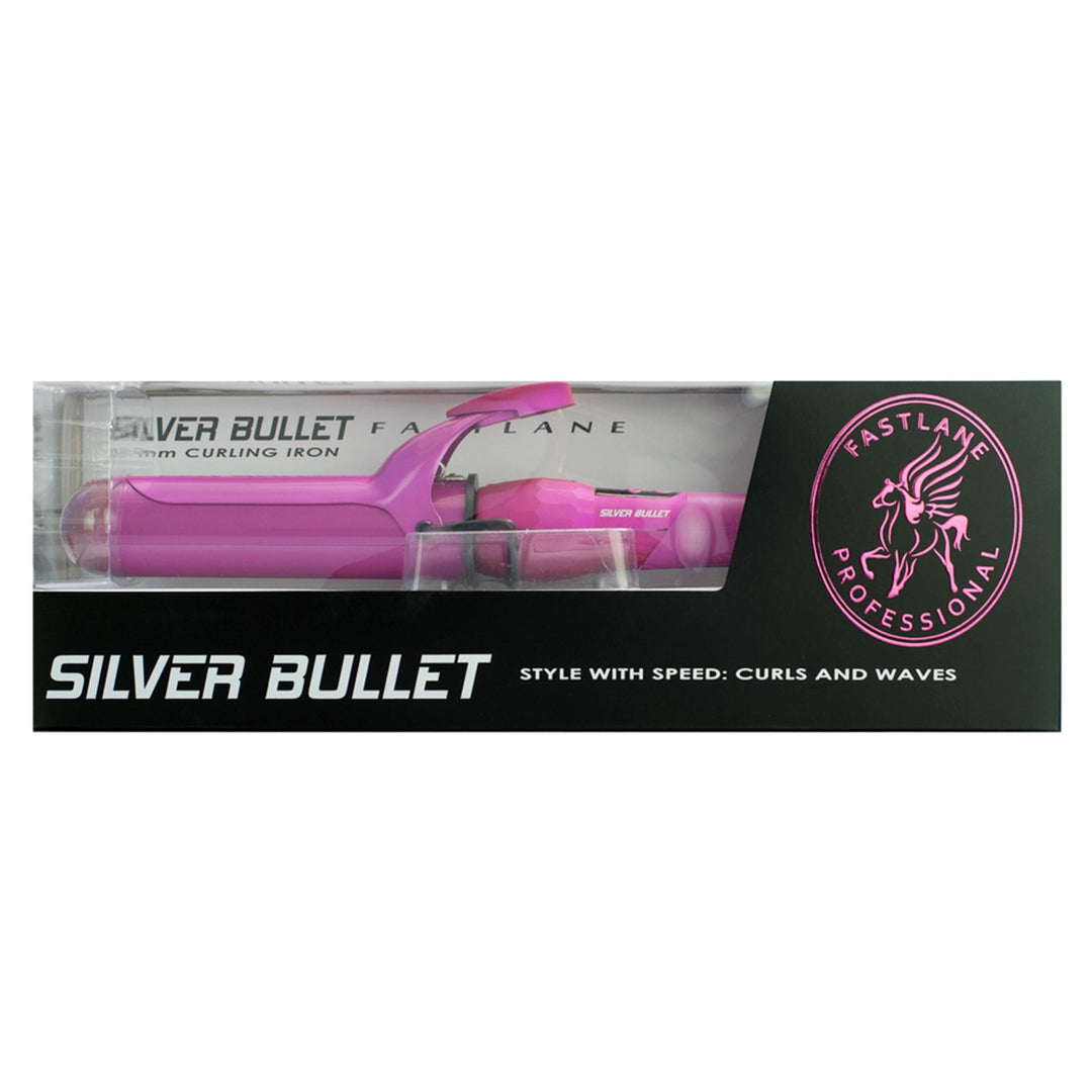 Silver Bullet Fastlane Pink Ceramic Curling Iron