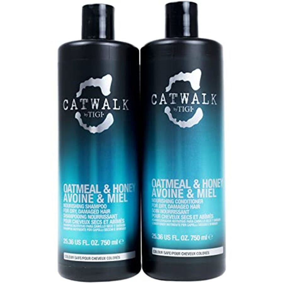 TIGI Catwalk Oatmeal and Honey Nourishing Shampoo and Conditioner 750ml Duo