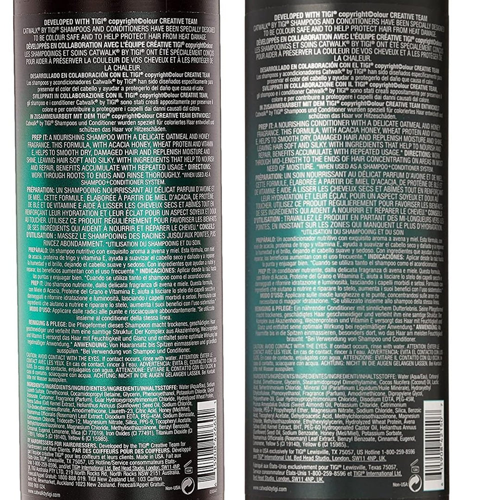 TIGI Catwalk Oatmeal and Honey Nourishing Shampoo and Conditioner 750ml Duo