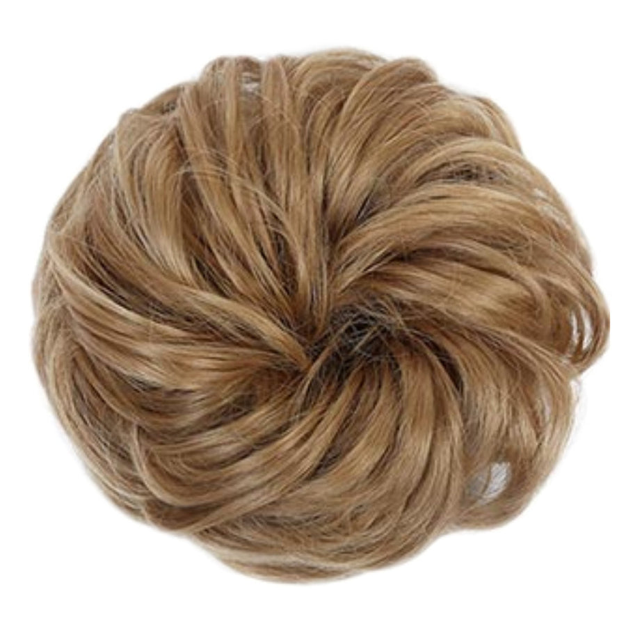 Wavy Curly Messy Golden Blonde Elastic Synthetic Hair Bun