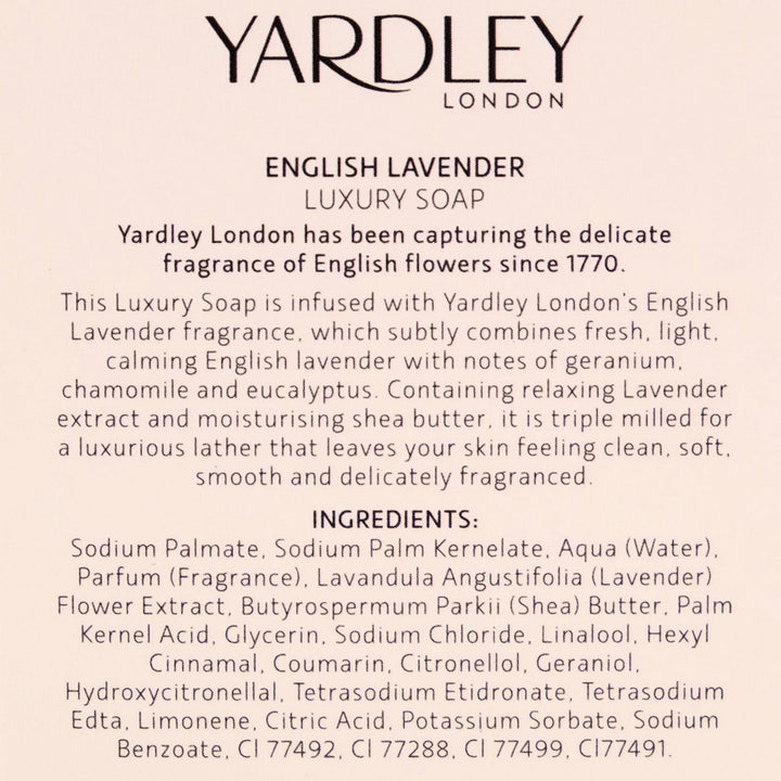Yardley London English Lavender Perfumed Talc and Luxury Soap Duo
