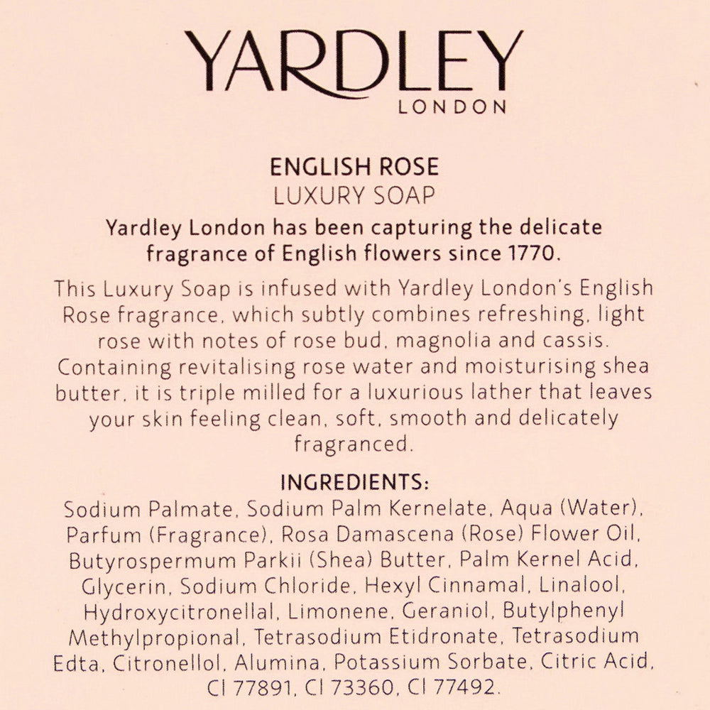 Yardley London English Rose Perfumed Talc and Luxury Soap Duo