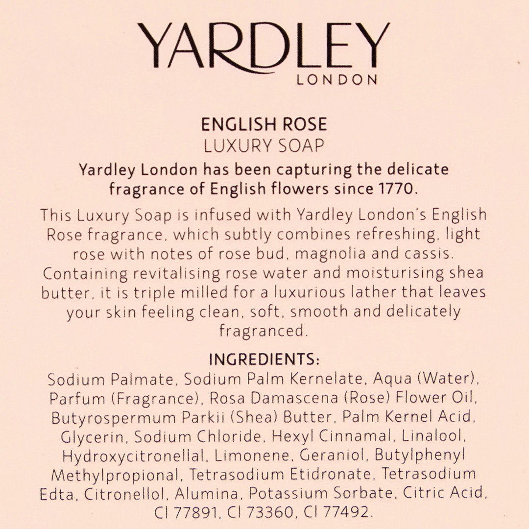 Yardley London English Rose Perfumed Talc and Luxury Soap Duo