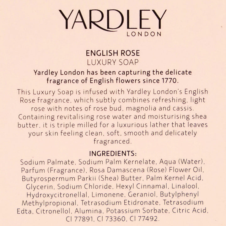 Yardley London English Rose Perfumed Talc and Luxury Soap Duo