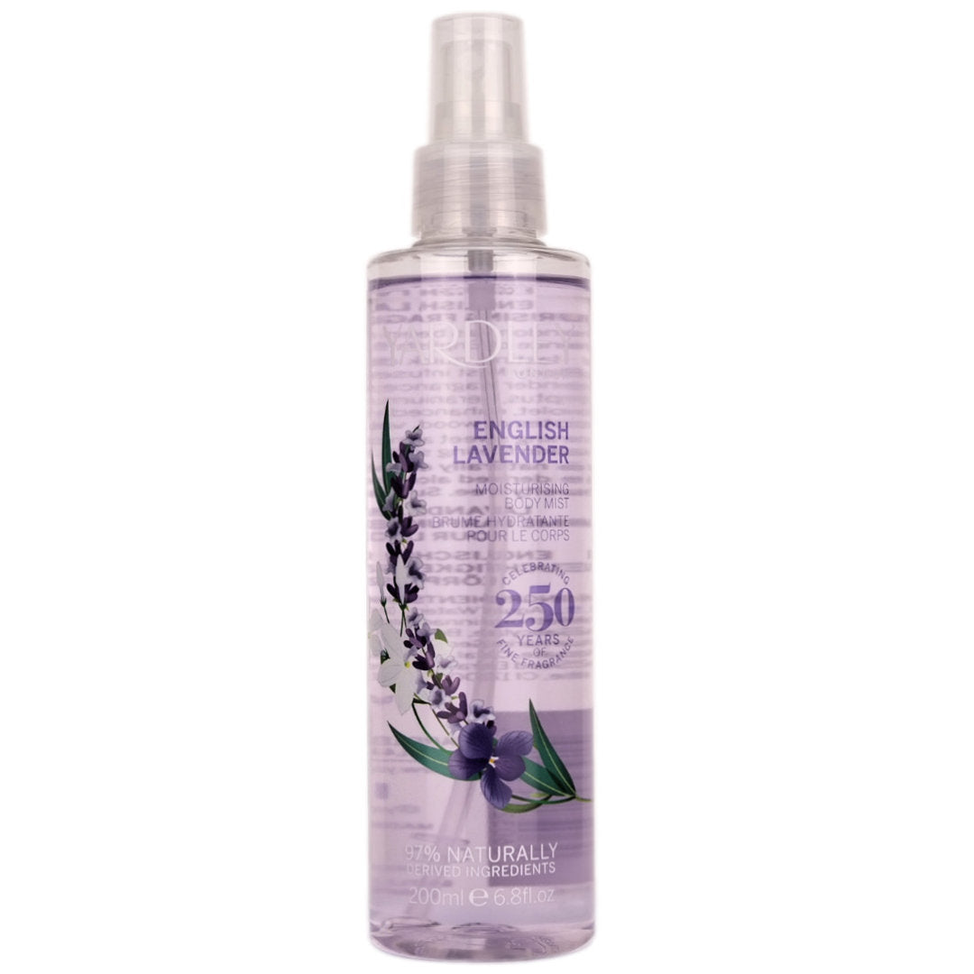 Yardley London English Lavender Moisturising Body Mist 200ml
