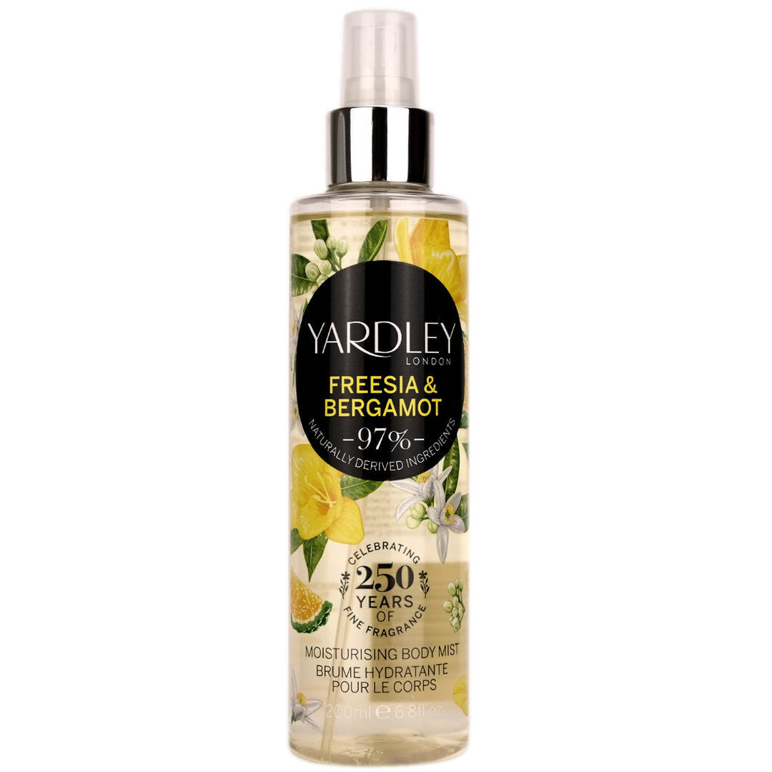 Yardley London Freesia & Bergamot Moisturising Body Mist 200ml