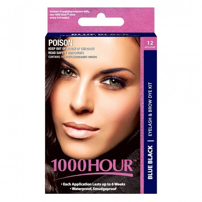 1000 HOUR EYELASH & BROW DYE KIT Blue Black The Hair Hub