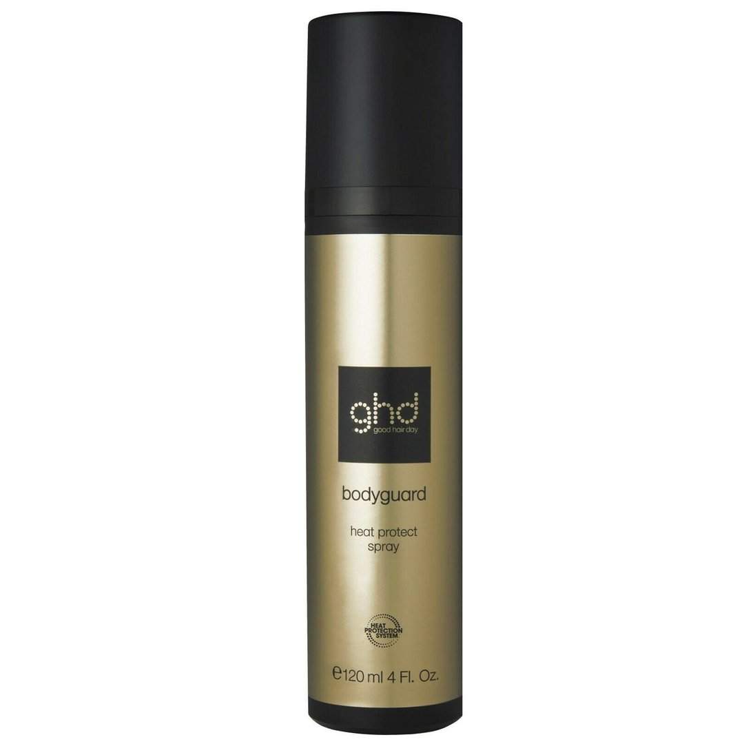 ghd bodyguard heat protect spray is a heat protection spray while using hot styling tools like Hair Straighteners, Hair Curlers and Hair Blow Dryers on your hair. Best heat protectant for natural hair and treated hair.