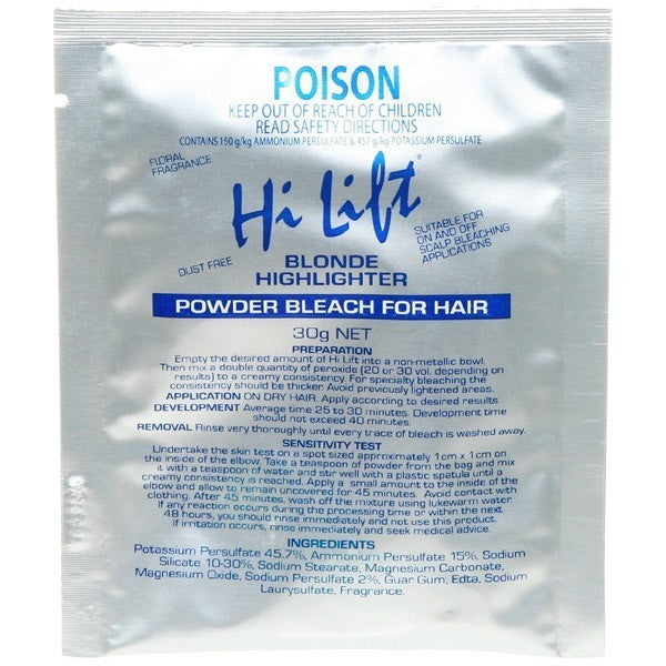 Hi Lift Blonde Highlighter Powder Bleach Sachet (30g)