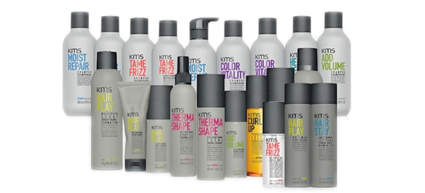 KMS Hair products have a unique flow to follow from START. STYLE. FINISH. KMS Haircare includes KMS Shampoo and conditioners, including the most popular ranges KMS Tame Frizz, KMS Hair Play, KMS Moist Repair.