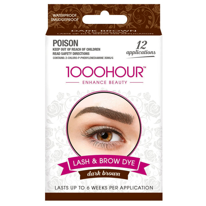1000 HOUR EYELASH & BROW DYE KIT - Dark Brown