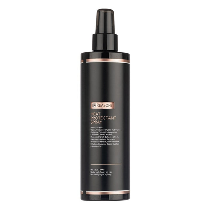 12Reasons The Absolute Heat Protectant Spray provides heat defence with transformational ingredients to defend against damage, dryness and frizz from within. PLUS the Generous 300ml size lasts styling session after styling session.