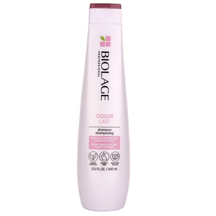 Matrix Biolage Colorlast Shampoo nourishes and protects to help maintain the depth, tone and shine of colour-treated hair.