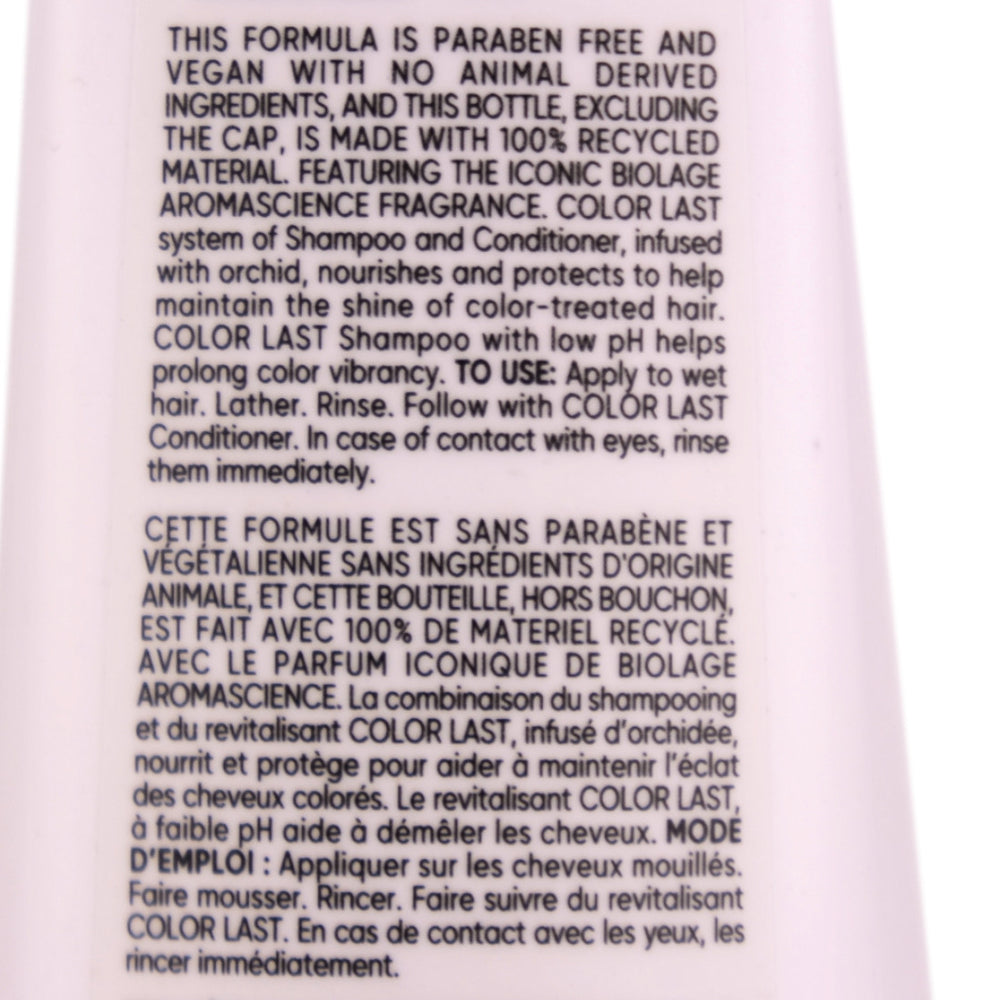 Matrix Biolage Colorlast Shampoo nourishes and protects to help maintain the depth, tone and shine of colour-treated hair.