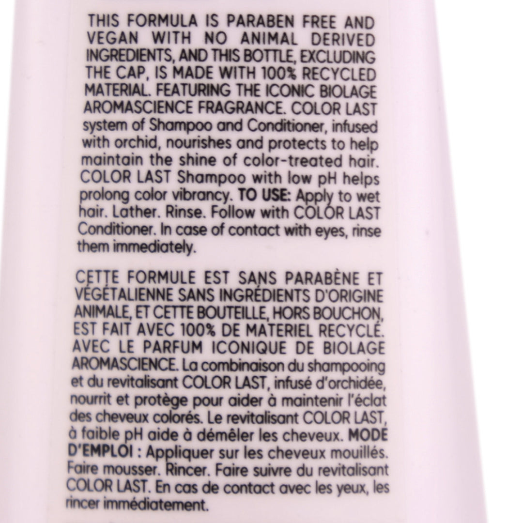 Matrix Biolage Colorlast Shampoo nourishes and protects to help maintain the depth, tone and shine of colour-treated hair.