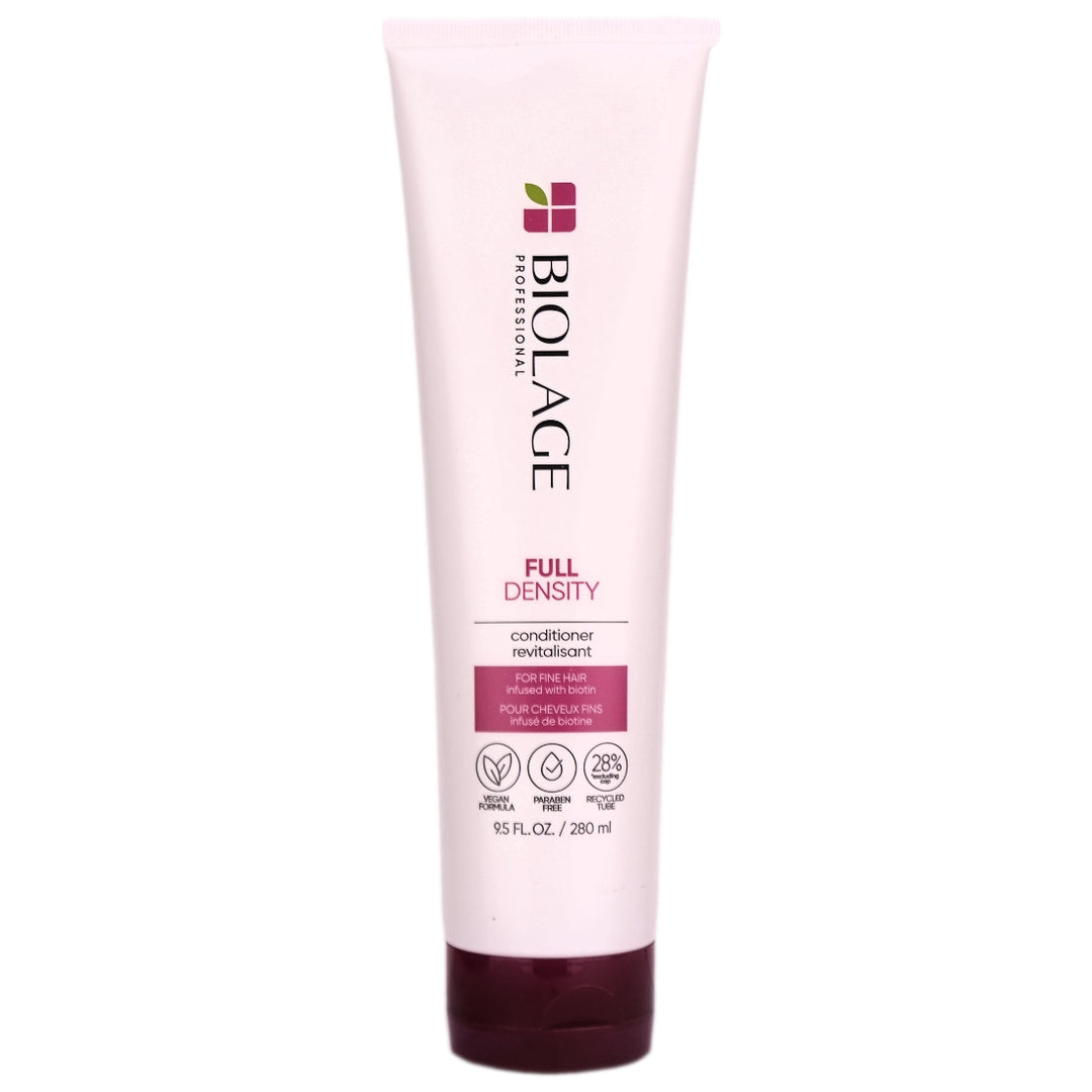 Biolage Full Density Conditioner is creamy and detangles the hair from root to tips leaving hair healthy and fuller. Perfect conditioner for fine hair.