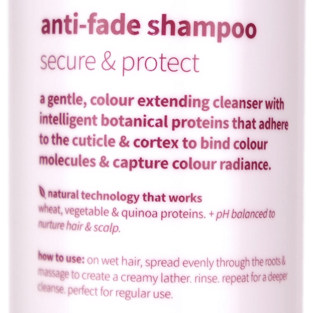 CPR Colour Anti-Fade Sulphate Free Shampoo helps to shield, strengthen & protect colour treated hair.