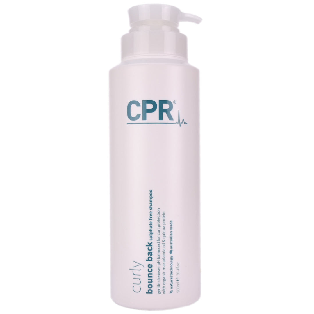 CPR Curly Bounce Back Sulphate Free Shampoo 900ml helps to hydrate, smooth, define and embrace your curls.
