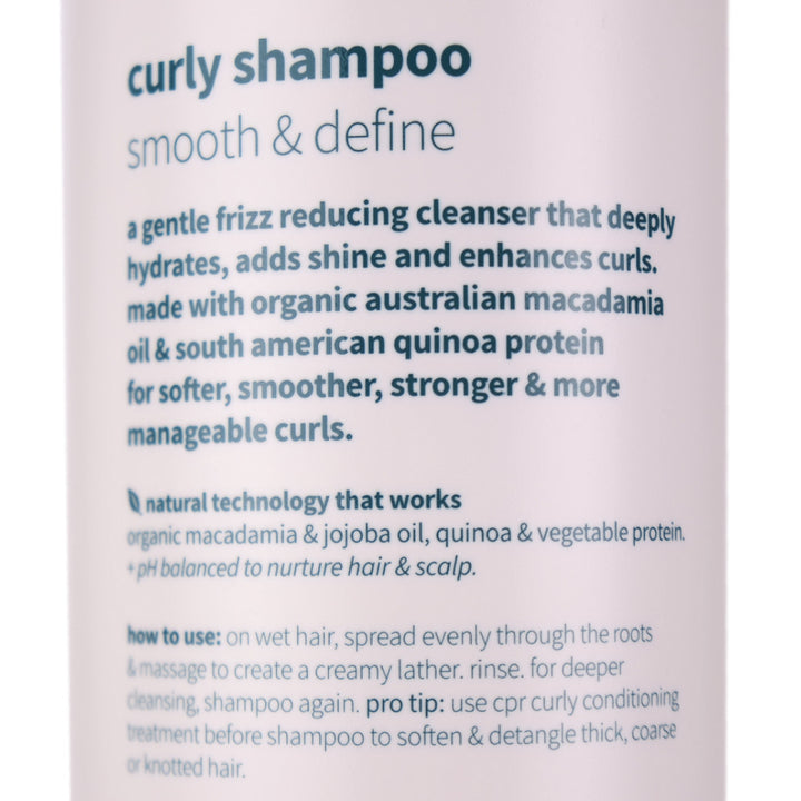 CPR Curly Bounce Back Sulphate Free Shampoo 900ml helps to hydrate, smooth, define and embrace your curls.