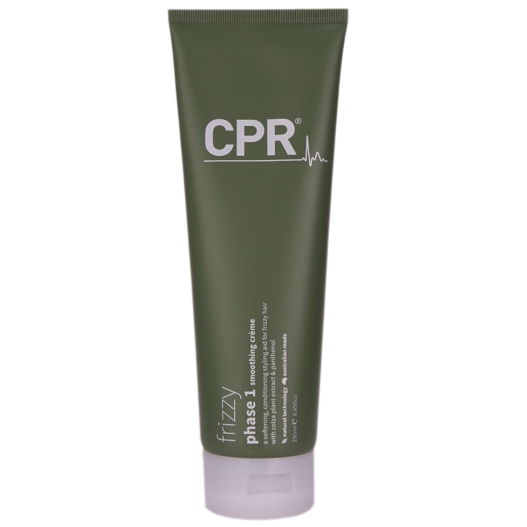 CPR Phase 1 Smoothing Cream is a softening, conditioning styling aid that protects the hair from heat, humidity, static and moisture loss.