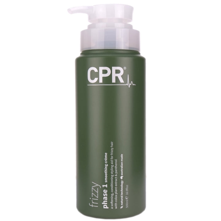 CPR Phase 1 Smoothing Cream 500ml is a softening, conditioning styling aid that protects the hair from heat, humidity, static and moisture 