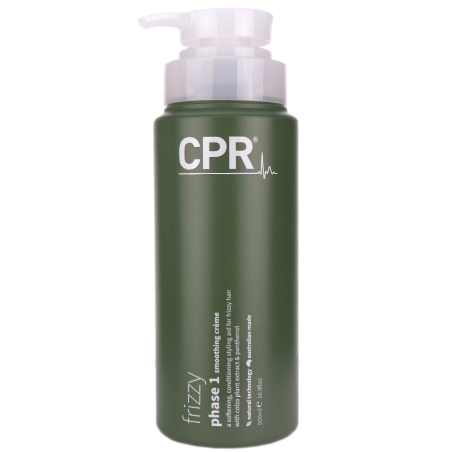 CPR Phase 1 Smoothing Cream 500ml is a softening, conditioning styling aid that protects the hair from heat, humidity, static and moisture 