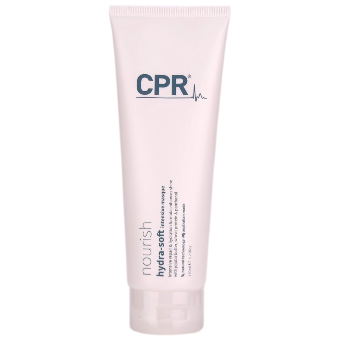 CPR Nourish Hydra-Soft Intensive Masque in a 170ml tube is a intensive repair treatment for stronger hair, provides long lasting hydration and softening.