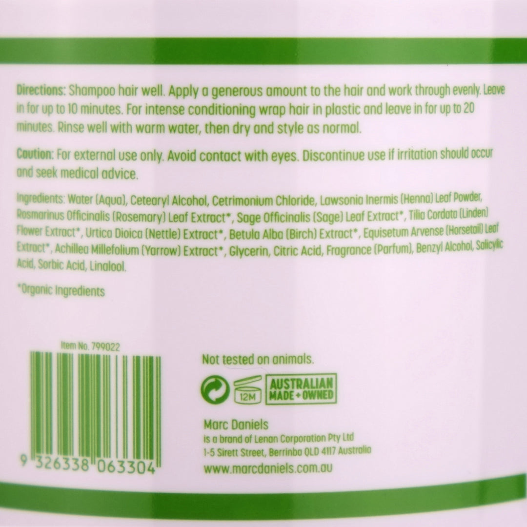 Marc Daniels Organic Henna Wax treatment is an intensive non-colouring hair conditioner specially formulated for dry, damaged and lifeless hair.