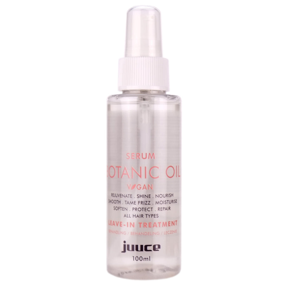 Juuce Botanic Oil Serum is an intense daily treatment to rejuvenate, smooth, protect, moisturise and tame frizzy unruly ha