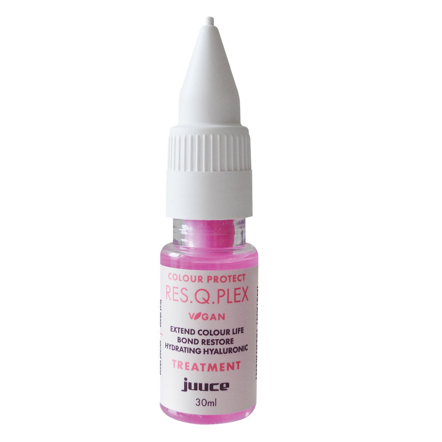 Juuce Colour Protect RES.Q.PLEX Treatment is a 2-phase formula to extend hair colour life.