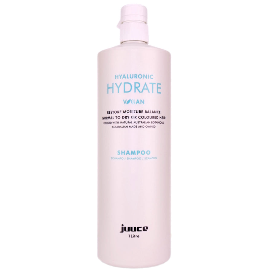 Juuce Hydrate Shampoo 1 Litre provides shine and hydrates dry & chemically treated hair.
