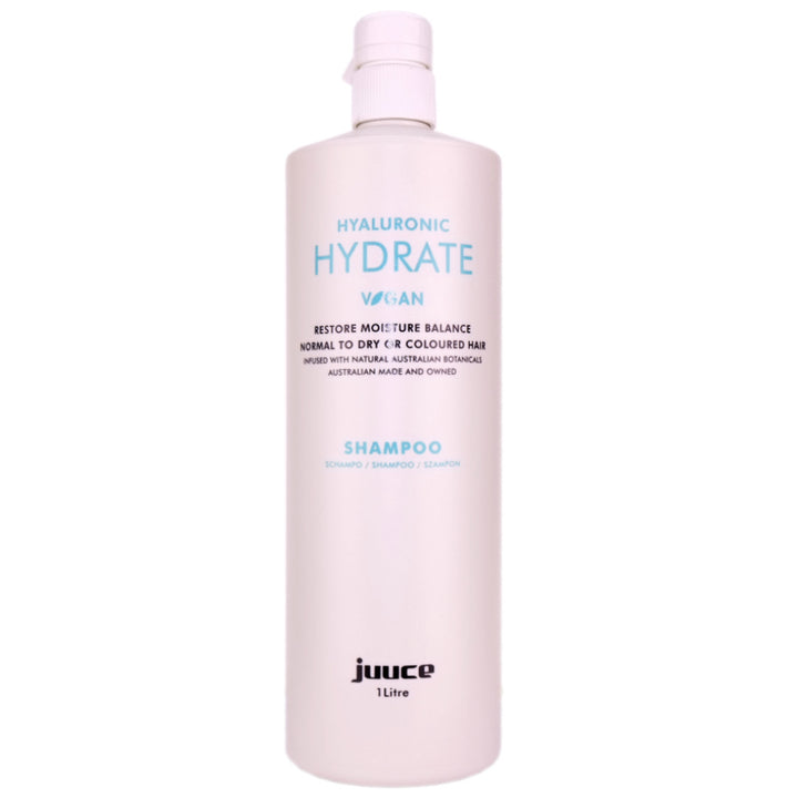 Juuce Hydrate Shampoo 1 Litre provides shine and hydrates dry & chemically treated hair.