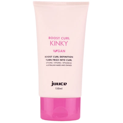 Juuce Kinky helps boost curl definition, control and hold. Turn your fuzz into curls!