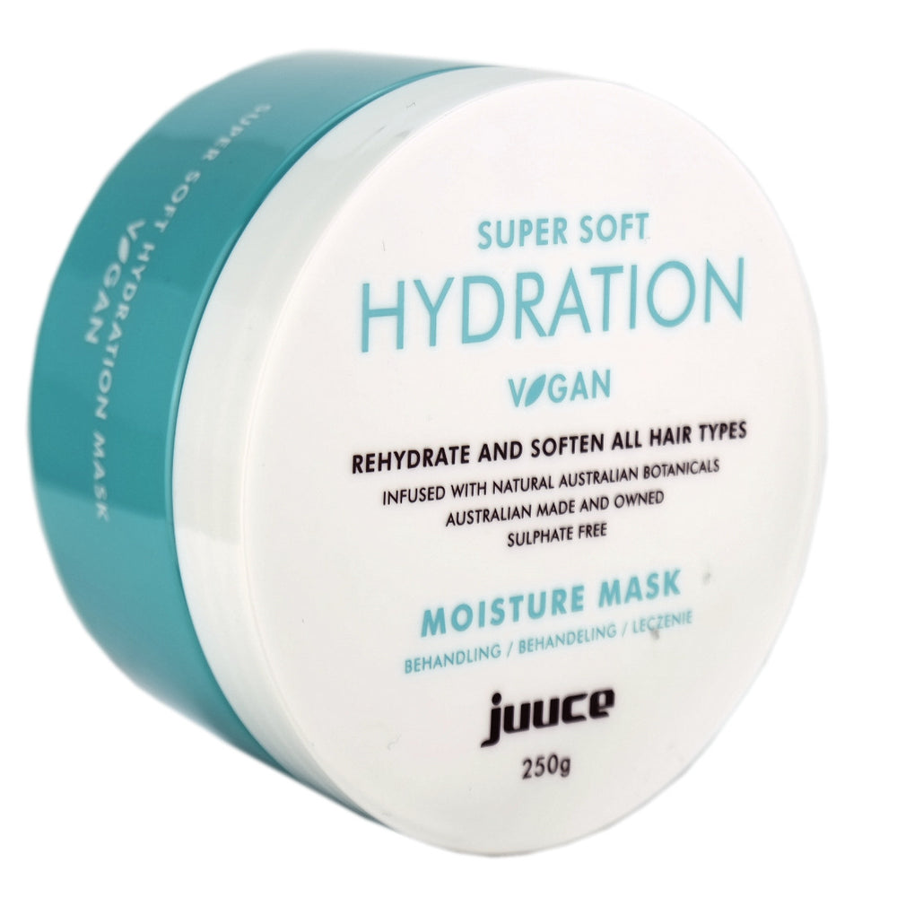 Juuce Moisture Mask Treatment rehydrates and soften all hair types.